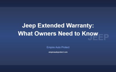Jeep Extended Warranty: What Every Owner Needs to Know (2026)