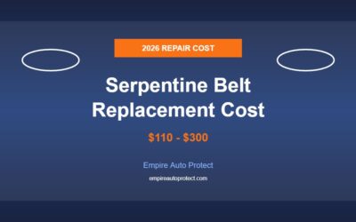 How Much Does Serpentine Belt Replacement Cost in 2026?