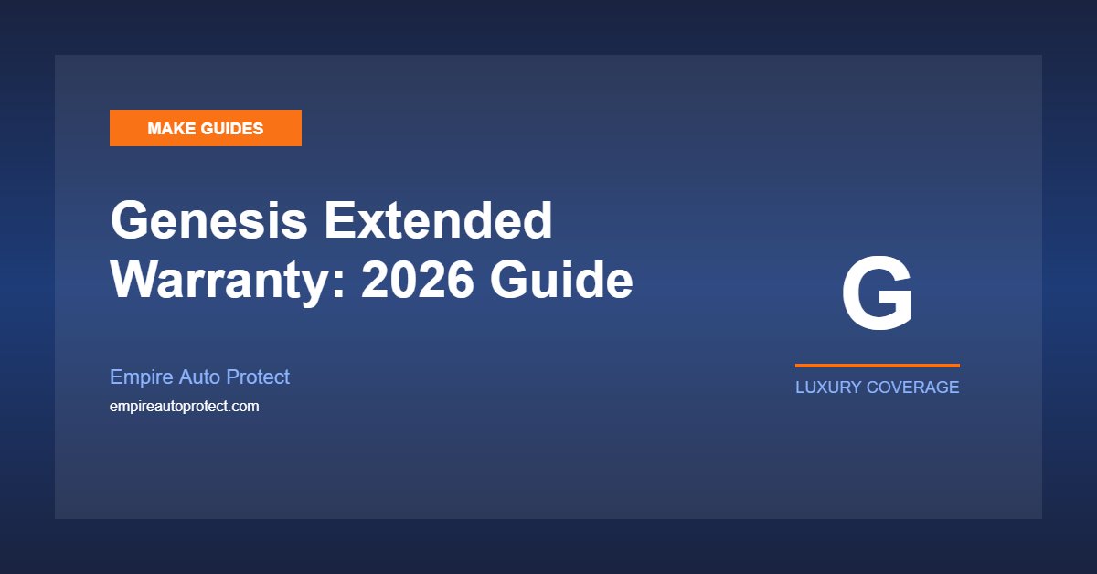 Genesis Extended Warranty: What Owners Need to Know (2026) | Empire ...