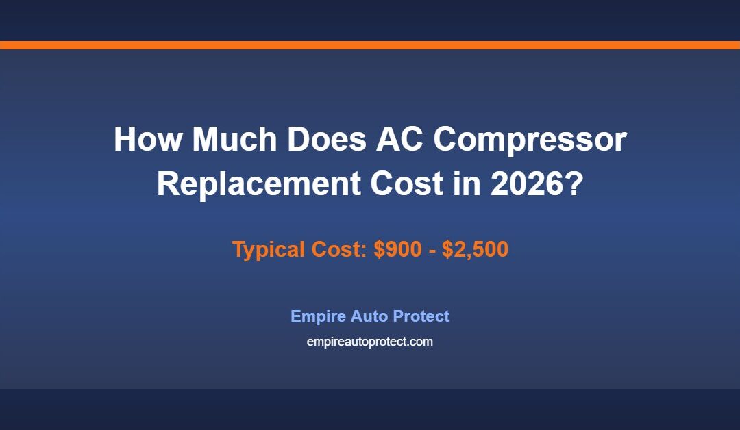 How Much Does AC Compressor Replacement Cost in 2026?