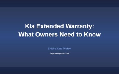 Kia Extended Warranty: What Owners Need to Know (2026)