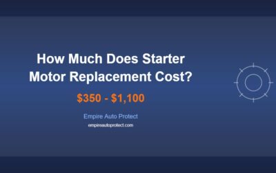 How Much Does Starter Motor Replacement Cost in 2026?
