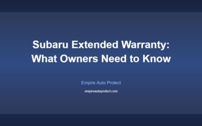 Subaru Extended Warranty: What Owners Need to Know (2026)