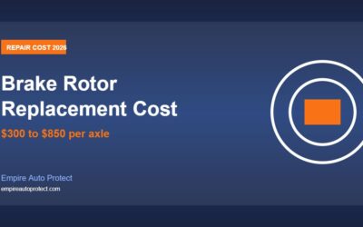 How Much Does Brake Rotor Replacement Cost in 2026?