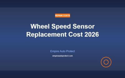 Wheel Speed Sensor Replacement Cost in 2026: What to Expect