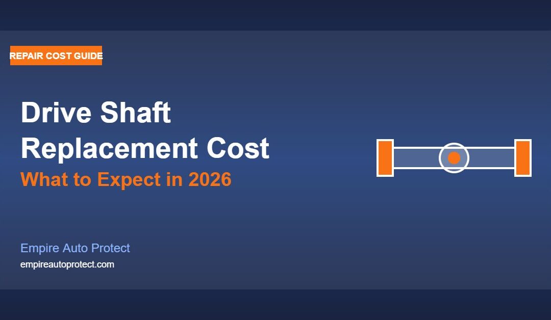 Drive Shaft Replacement Cost: What to Expect in 2026