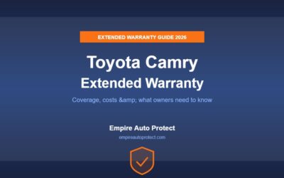 Toyota Camry Extended Warranty: What Owners Need to Know (2026)