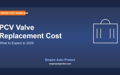PCV Valve Replacement Cost in 2026: What to Expect