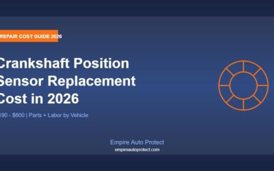 Crankshaft Position Sensor Replacement Cost in 2026