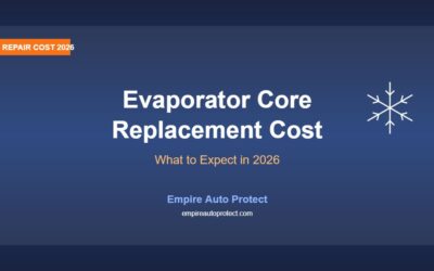 Evaporator Core Replacement Cost in 2026: What to Expect