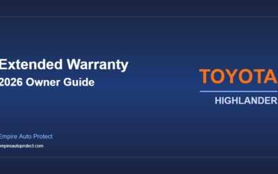 Toyota Highlander Extended Warranty: 2026 Owner’s Guide