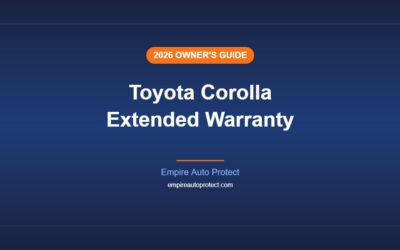 Toyota Corolla Extended Warranty: What Owners Need to Know (2026)