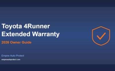 Toyota 4Runner Extended Warranty: What Owners Need to Know (2026)