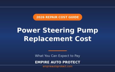 How Much Does Power Steering Pump Replacement Cost in 2026?