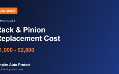 How Much Does Rack and Pinion Replacement Cost in 2026?