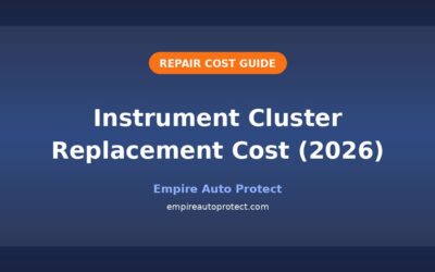 How Much Does Instrument Cluster Replacement Cost in 2026?