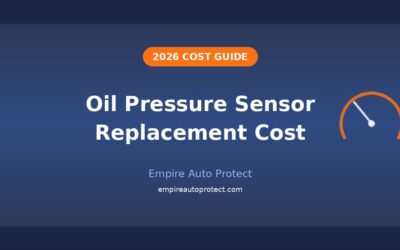 How Much Does Oil Pressure Sensor Replacement Cost in 2026?