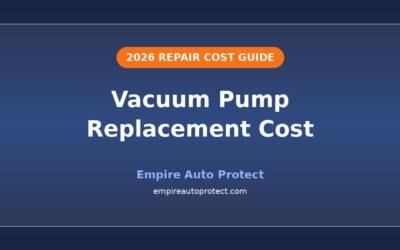 How Much Does Vacuum Pump Replacement Cost in 2026?