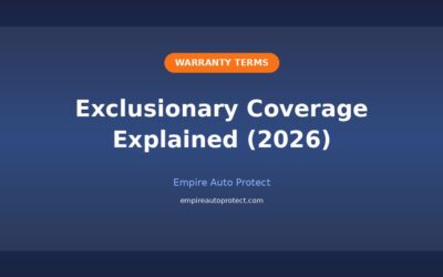 What Is Exclusionary Coverage? Car Warranty Guide (2026)