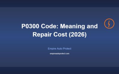 P0300 Code: What It Means and Repair Cost in 2026