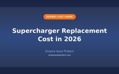 How Much Does Supercharger Replacement Cost in 2026?