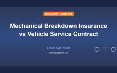 Mechanical Breakdown Insurance vs VSC: 2026 Guide